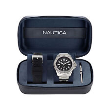 Montre Homme + Bracelet NAUTICA KOH MAY BAY NAPKMF205 Acier Inoxydable Noir