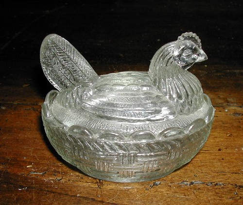 Bonbonnière ancienne verre - ancienne,