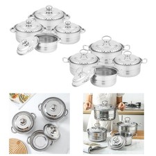 Lot de 4 marmites