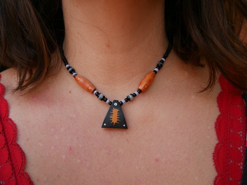 Collier ethnique africain - africain, en