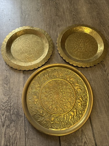 Plateaux vintage cuivre ou - vintage,