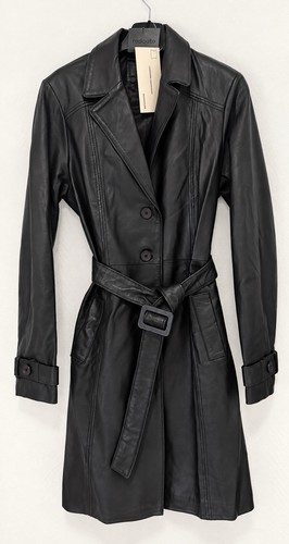 Trench long 100 cuir de - long, en