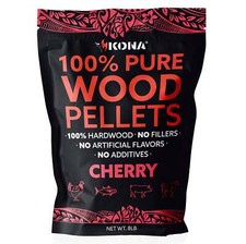 Kona 100% Cherry Wood Pellets (8lbs) - Grilling & Smoking - Concentrated Pure