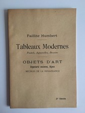 catalogue de vente TABLEAUX
