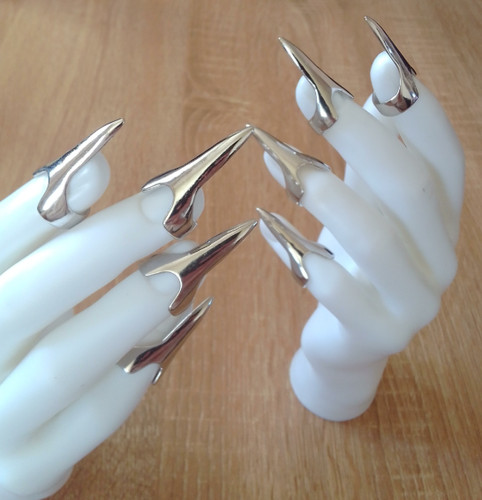 Lot faux ongles longs - de,