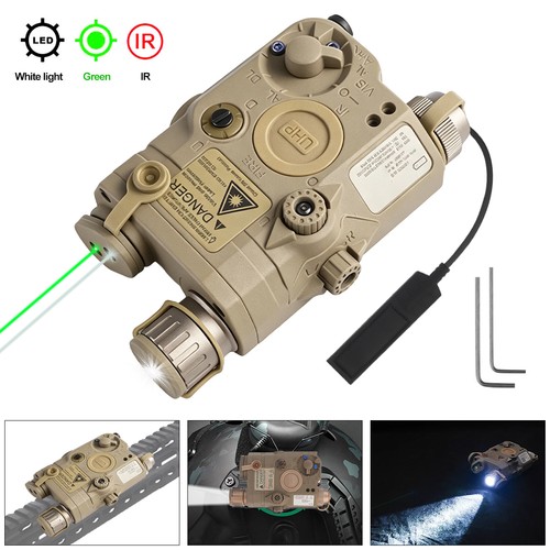 Peq led flashlight green - peq-15,