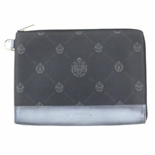 Berluti 2021 Nino GM Logo Motif Sacoche Zippée En Cuir PVC En Forme De L