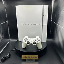 Sony PlayStation 3 PS3 CECHL00 80GB Ceramic White Console with Controller