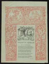 Sonnet du Triboulet. Birth Henri V Comte de Chambord. circa 1880