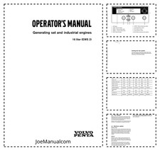 Volvo Penta 16 Liter(EMS2) Generrating Set And Industrial Engines Operators M...