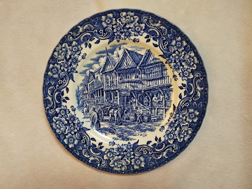 Royal tudor ware assiette - ware, bleu