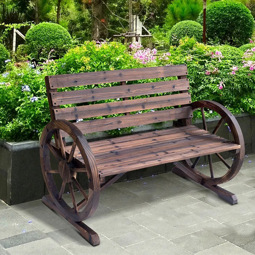 Banc jardin bois places - banc, de