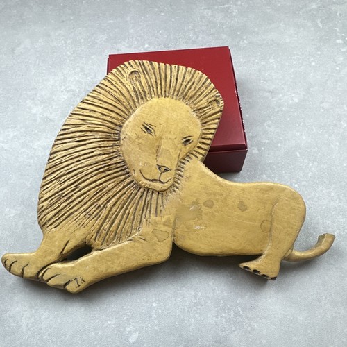 Ancienne sculpture lion terre - ancienne,
