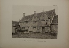 Impression Antique De 1905 Arrière De Ferme Little Rissington Gloucester