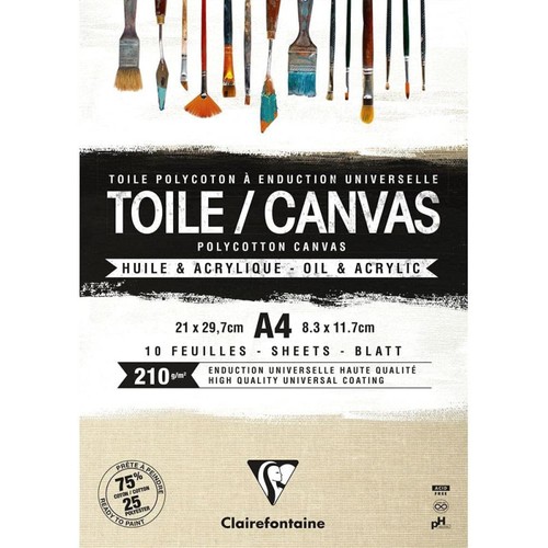 Bloc toiles polycoton 21 x - bloc,