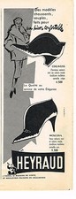 1957 ADVERTISING ADVERTISING HEYRAUD shoes bootiles