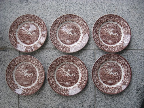 Assiettes dessert faïence - 6,