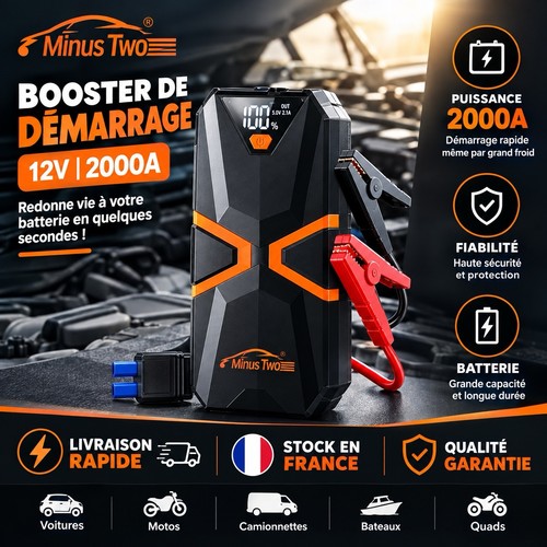 Démarreur batterie 12v 2000a - démarreur,