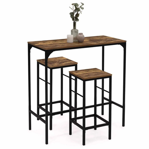 Ensemble table haute bar - table,