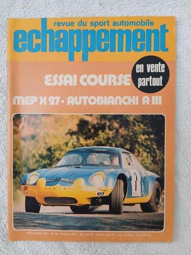 Echappement 12 1971 - echappement, 12/1971