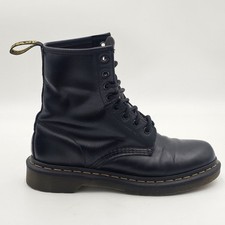 Doc Dr Martens The Original AIRWAIR 1460 Black Leather Combat Boots AW004 Sz 7 W