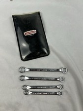 Vintage Sears Craftsman No. 9 4379 Midget Box End Wrench Set 4 Pc Set