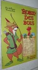 1984 PANINI ROBIN DES BOIS ALBUM INCOMPLETE WALT DISNEY CARTOON