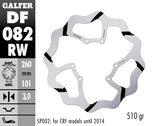 Disque frein wave galfer - de,