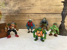 1025⚜️ 5 Figurines Tortues Ninja Hauteur 10 Cm Playmates Toys Mirage Studios
