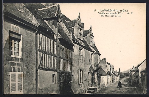 Cpa lavardin vieille maison - lavardin,,