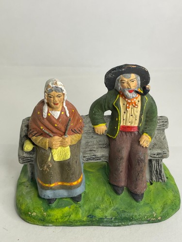Carbonel santon ancien couple - santon,