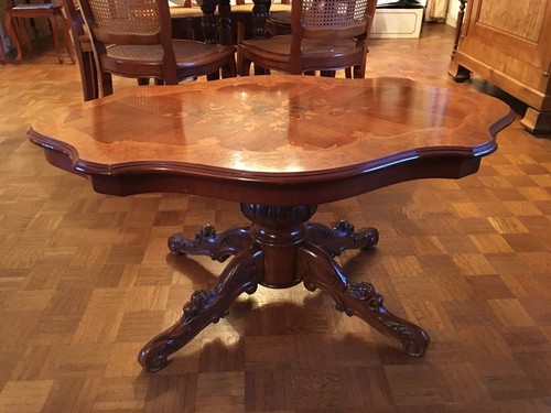 Table basse incrustations - table,