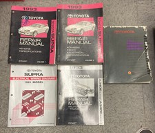 1993 TOYOTA SUPRA FACTORY Repair Manual Set FACTORY 5 BOOKS WIRING TRANS PLUS