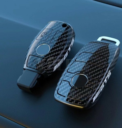 Coque etui porte clé carbone - clé,