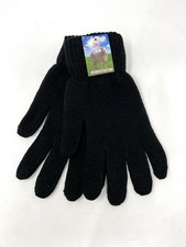 Gants Pour Hommes Et Femmes En Tricot Noir NEU Chauds
