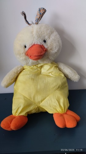 Doudou peluche canard toile - canard, de