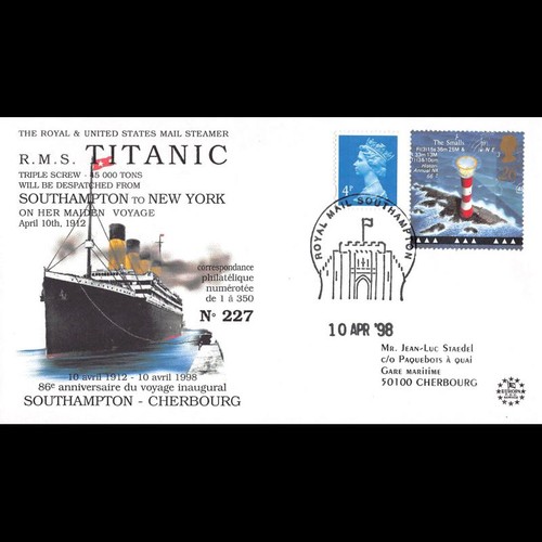 Titanic98 fdc 86 ans - -,