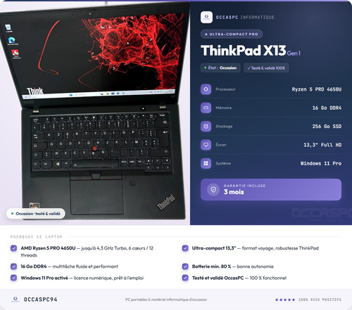 Lenovo thinkpad x13 - thinkpad, 1