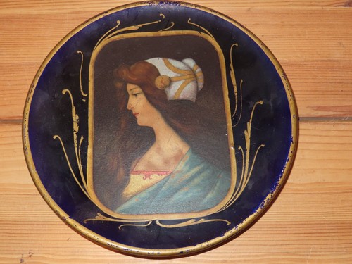Assiette porcelaine bleue - assiette, en