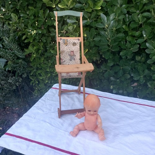 Jouet ancien poussette - jouet,