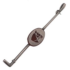 Solid Silver Whip Brooch and