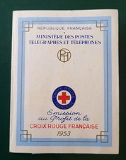 FRANCE 1953 Croix-rouge CARNET