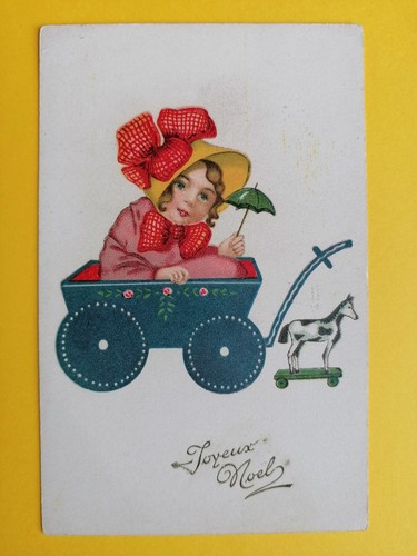 Cpa fantaisie joyeux - cpa, noËl