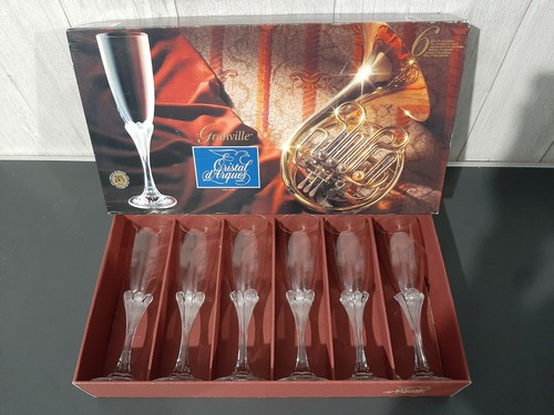 Flute champagne en cristal - 6, a