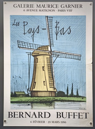Bernard buffet 1986 - poster,