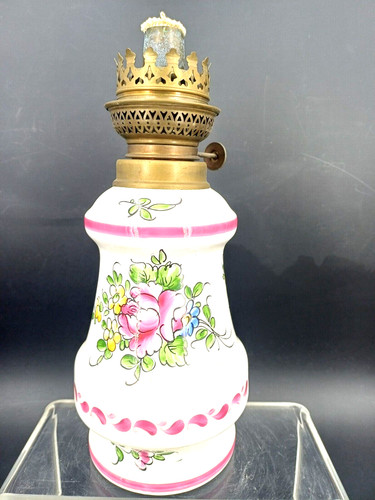 Lampe petrole faience - a,