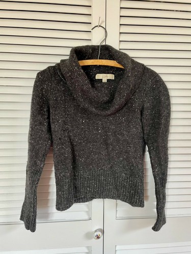 Charcoal cowl neck - neck, by