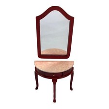Table Demi Lune En Acajou Avec