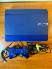 Sony PlayStation 3 Super Slim Blue 500GB CECH-4004C Console with Controller Blue