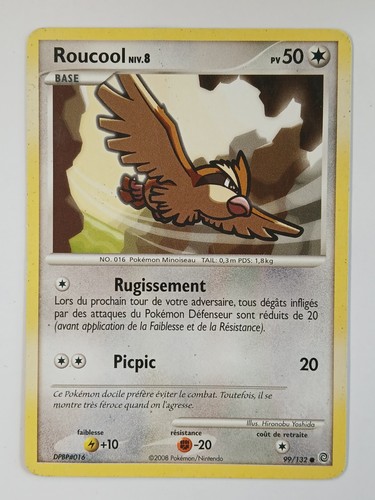 Carte pokémon roucool 8 - fr,